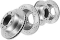 FRONT 326.39mm + REAR 323.2mm D/S 8 Lug Rotors A17480