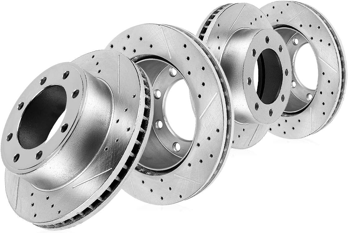 FRONT 326.39mm + REAR 323.2mm D/S 8 Lug Rotors A17480
