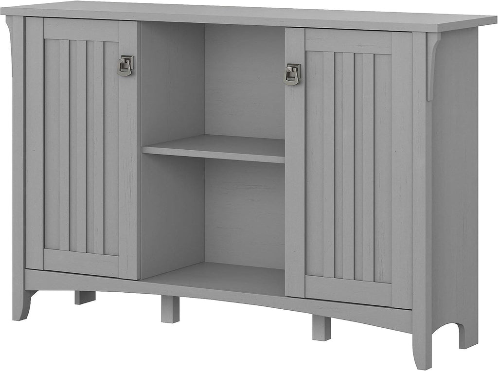 Gray Storage Cabinet with Doors and 6 Cube Organizer Z2702