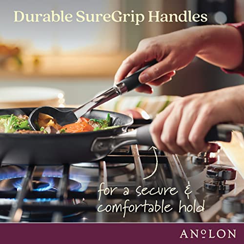 Hard-Anodized Nonstick Skillets 2 Piece Set 10.25-Inch & 12.75-Inch Moonstone Sauce Pan F613289