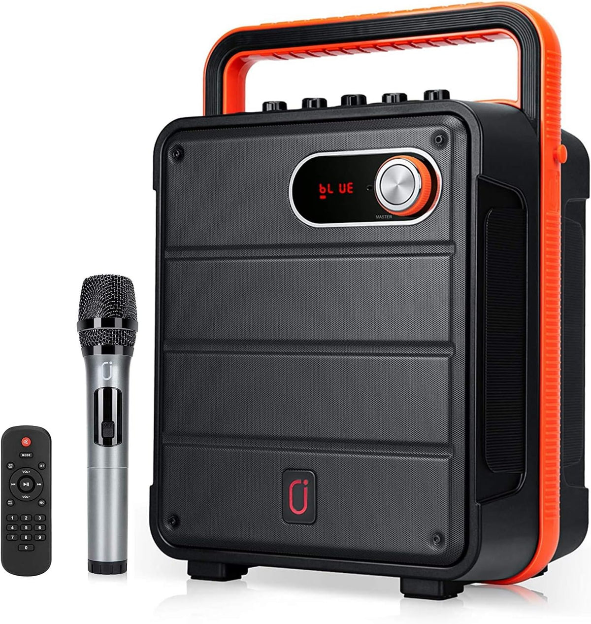 Rechargeable Portable Bluetooth Karaoke Machine with Microphone W884132
