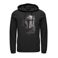 Black Pull Over Hoodie V6823