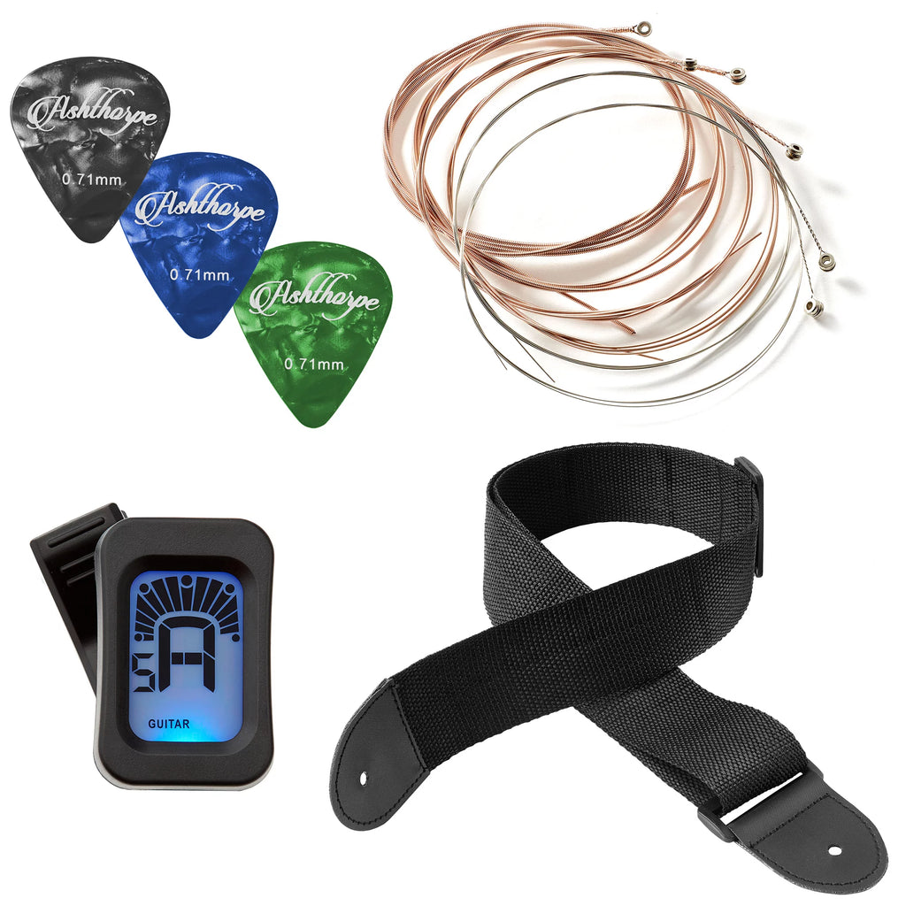 30-Inch Beginner Acoustic Guitar Starter Package, Pink K8017
