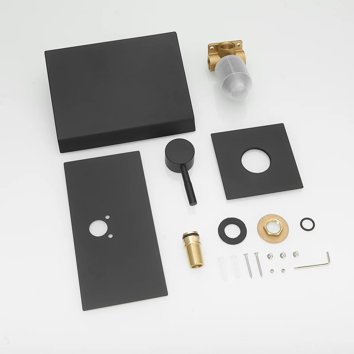 Wall Mount Waterfall Bathroom Faucet Matte Black V186
