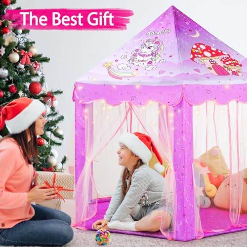 Princess Tent Playhouse with Star Lights, 55'' x 53'' M25892