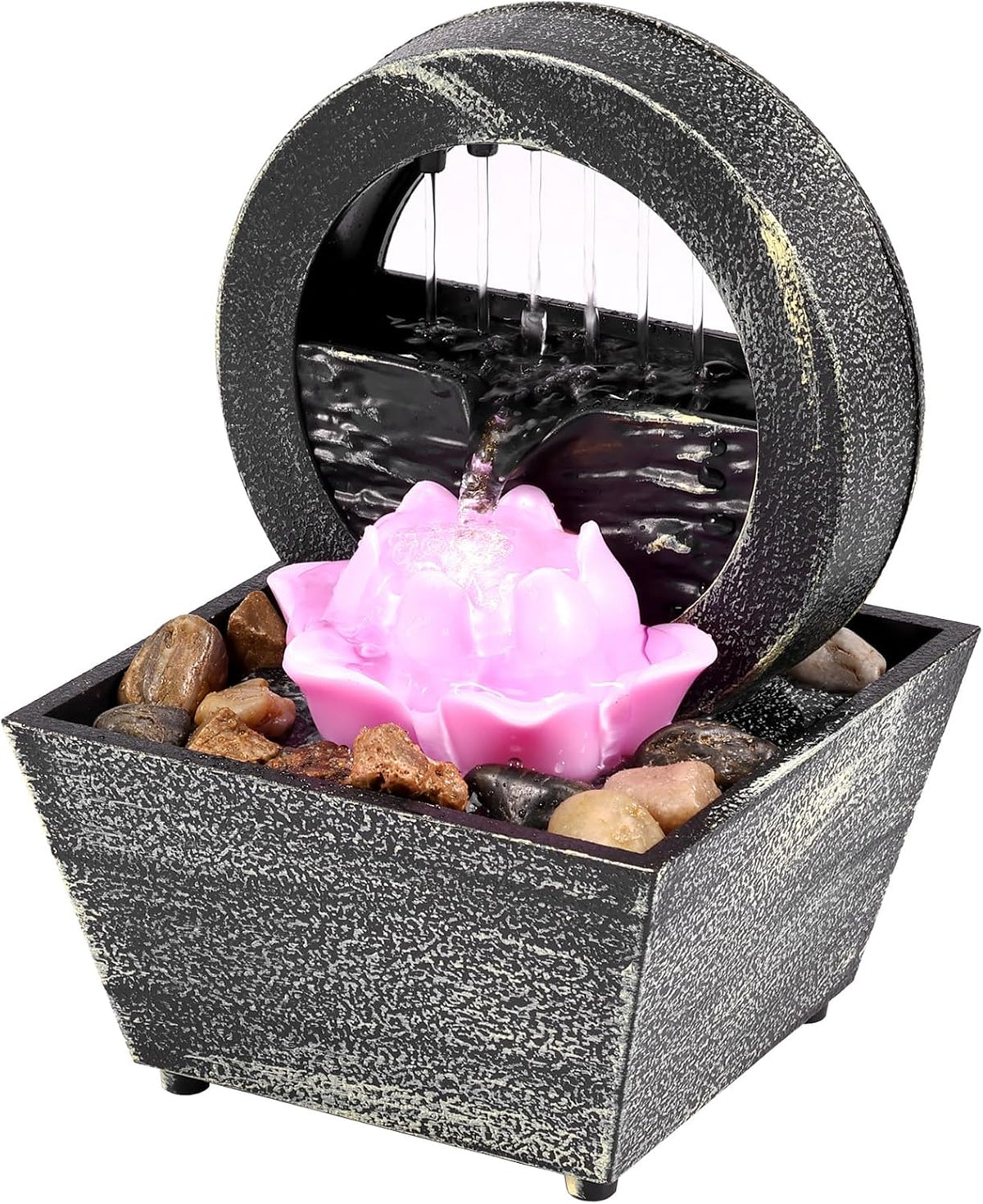Tabletop Water Fountain with Light I823