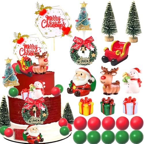 Christmas Cake Topper Cupcake Decoration U89739