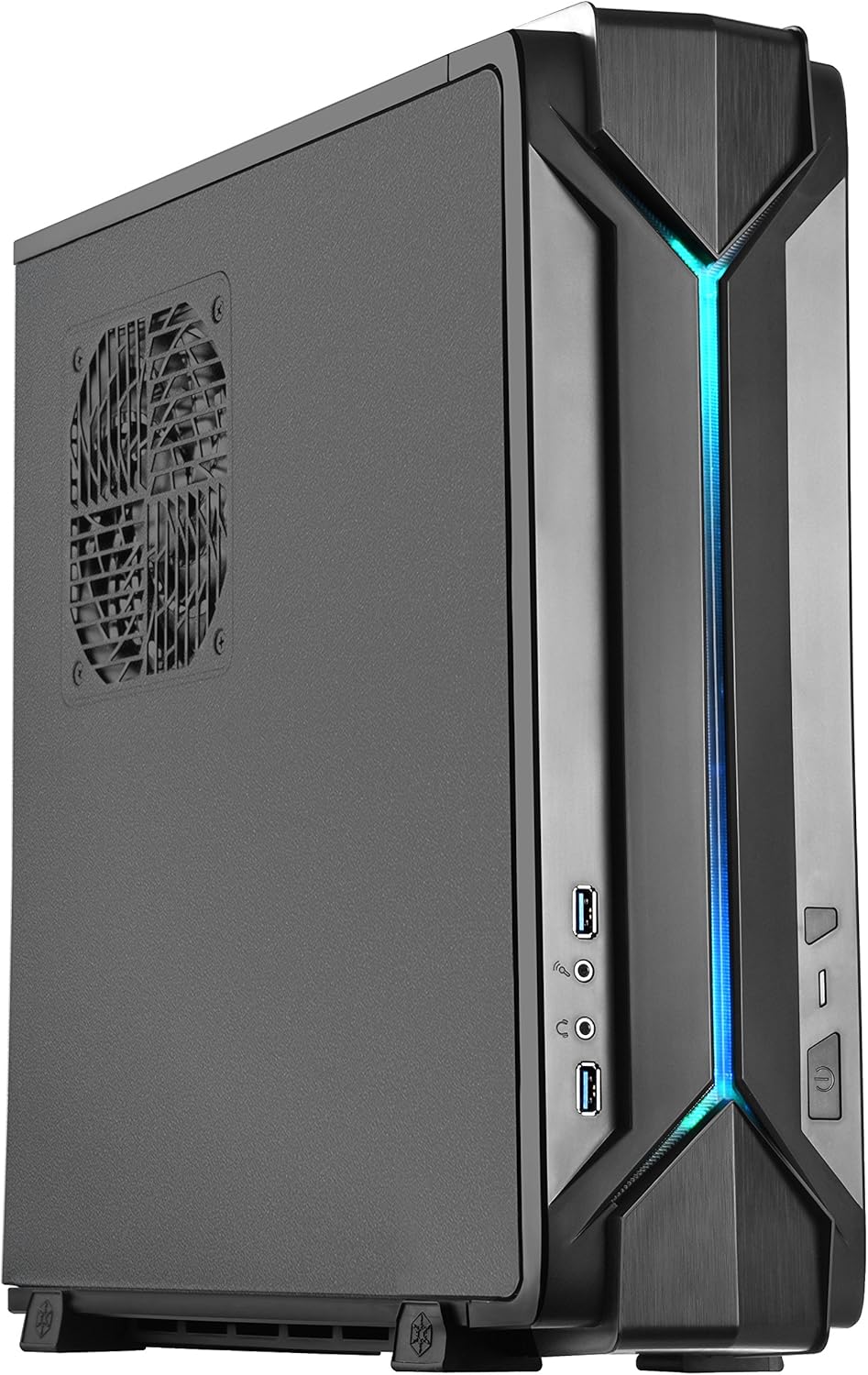 Black Mini-ITX/DTX SFX Computer Case with PCI-E Riser Card Z534