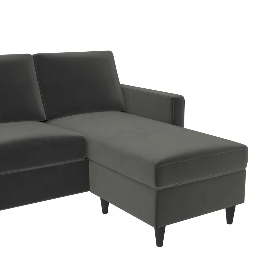 Beige Linen Reversible Sectional Sofa G543416