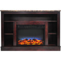Mahogany Electric Fireplace with Multi-Color LED Insert U12703