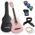 30-Inch Beginner Acoustic Guitar Starter Package, Pink K8017