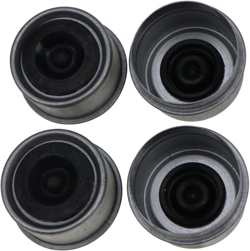 1.98 Posi-Lube Grease Dust Cap Cover with Rubber Plugs for Trailer Axles Wheel Hubs (4 pcs) Pack of 2 U2852