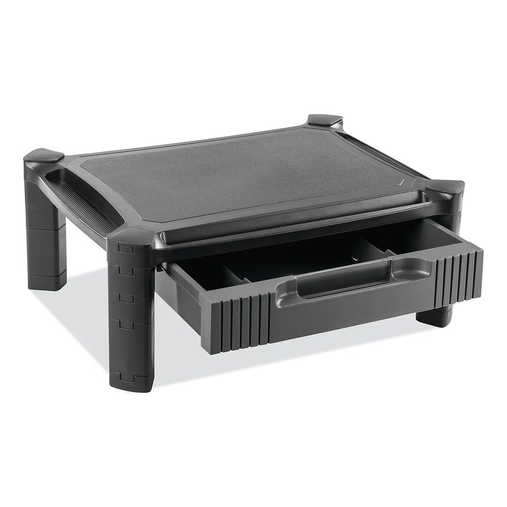 Black Large Monitor Stand with Cable Management B869