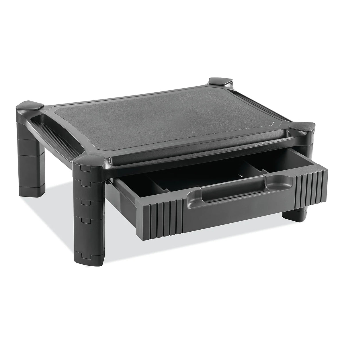 Black Large Monitor Stand with Cable Management B869