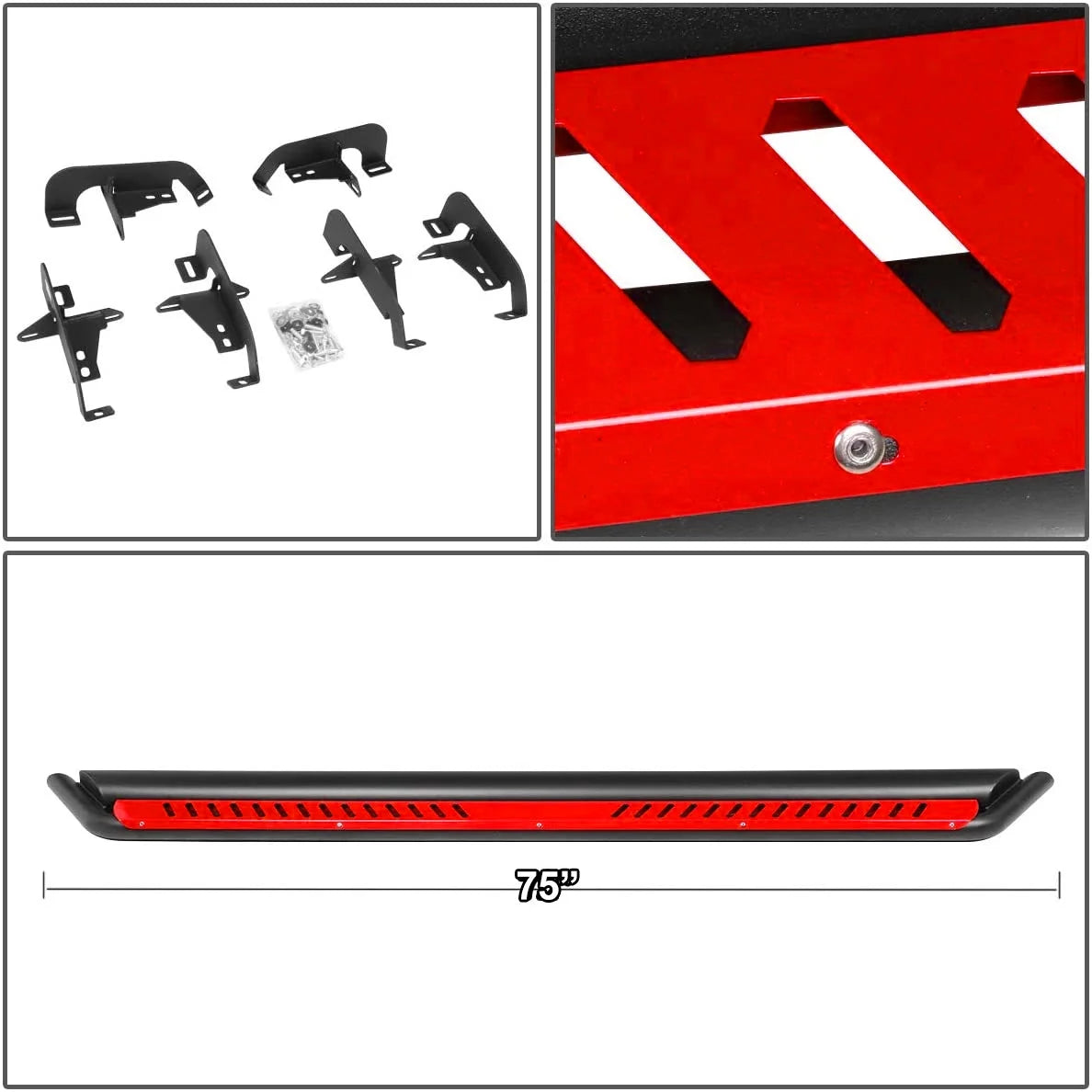 Pair Oval Side Step Nerf Bar Running Board M60598