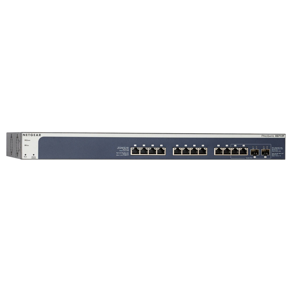 12 10GBase-T Ports 2 Shared 10 Gigabit SFP+ Ports Smart Managed Switch M54646