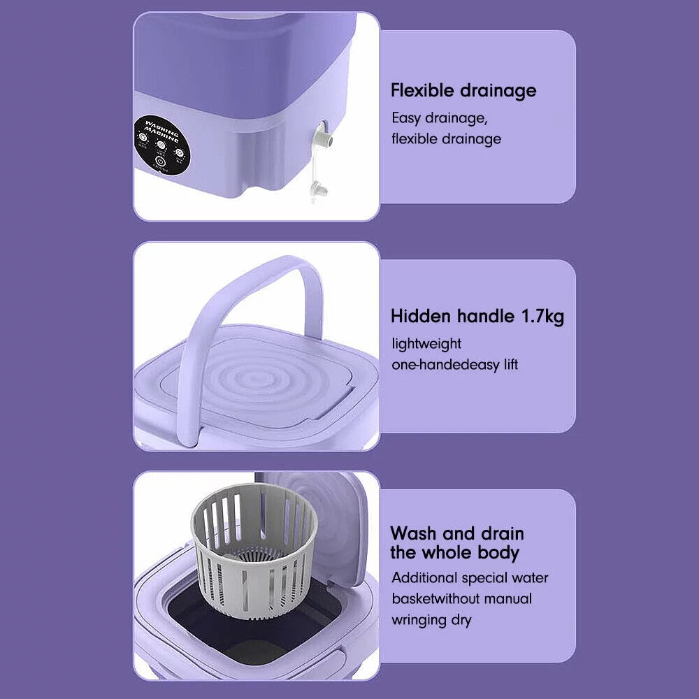 8L Foldable Mini Washing Machine N6592