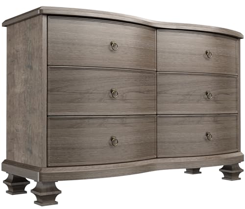 White 6 Drawer Wooden Dresser X315