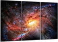 3 Piece Stretched Framed Canvas Wall Art Starry Night Sky 16x32inchx3pcs X8118