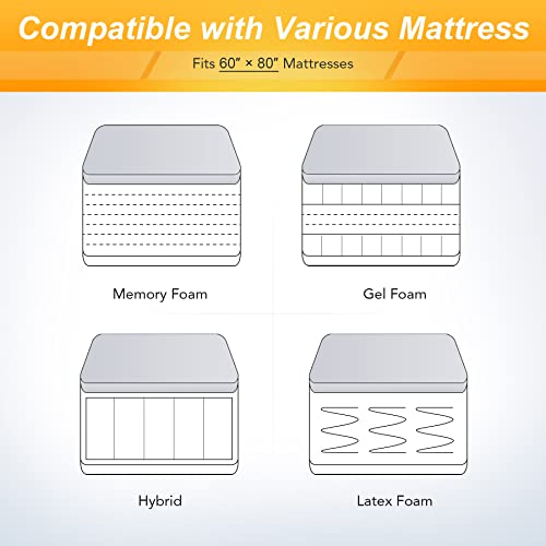 Queen Size Motorized Adjustable Bed Frame with Remote Control E7074