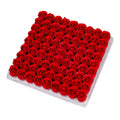 81Pcs Red Scented Bath Soap Rose Flower W575589