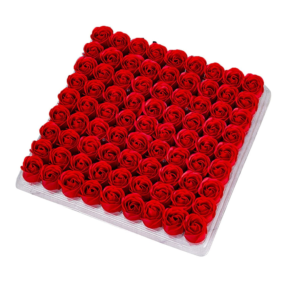 81Pcs Red Scented Bath Soap Rose Flower W575589