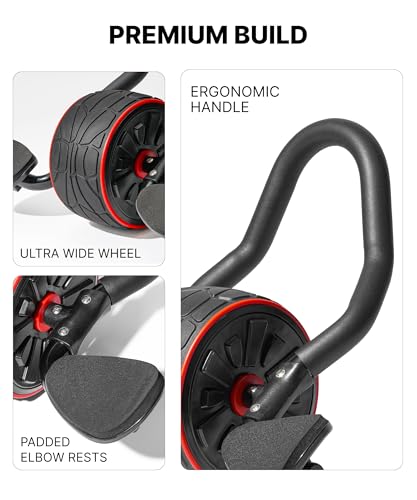 Ab Roller Wheel with Elbow Support & 2 Knee Pads M26267