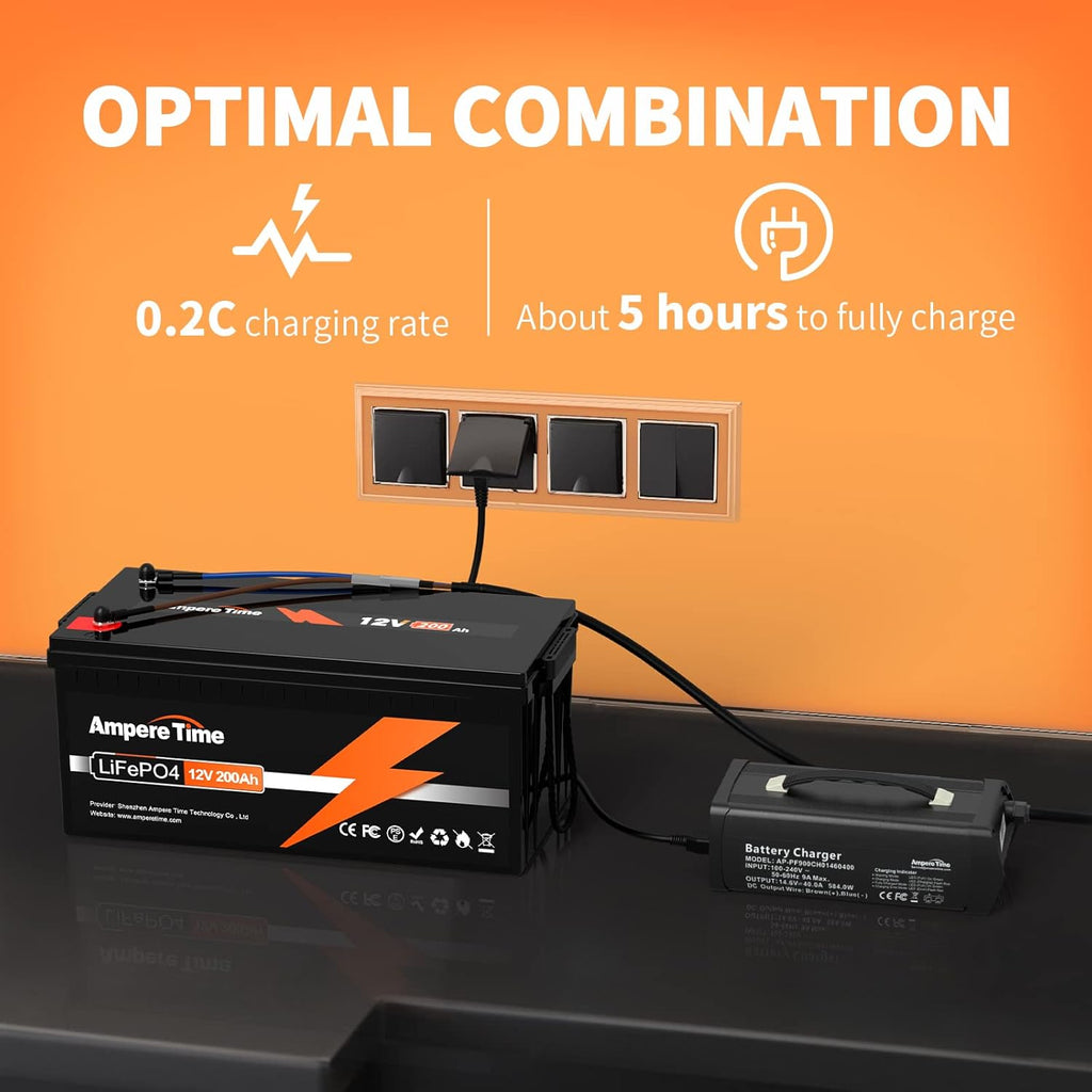 12V 200Ah LiFePO4 Battery with Built-in 100A BMS Q4872
