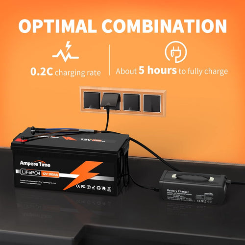 12V 200Ah LiFePO4 Battery with Built-in 100A BMS Q4872