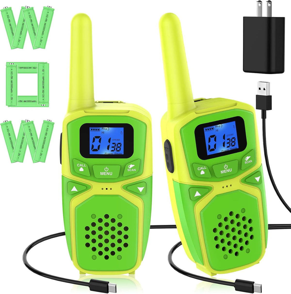Rechargeable 4 Pack Walkie Talkies N501