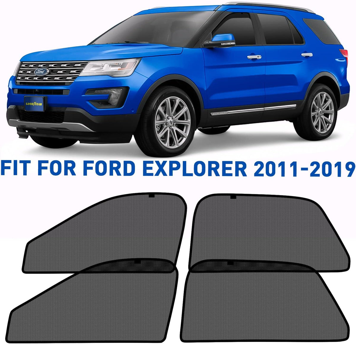 Magnetic Car Window Sunshade 4pcs F18428