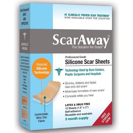 Silicone Scar Treatment Sheets 12 ea Pack of 6 Z810