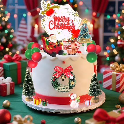 Christmas Cake Topper Cupcake Decoration U89739
