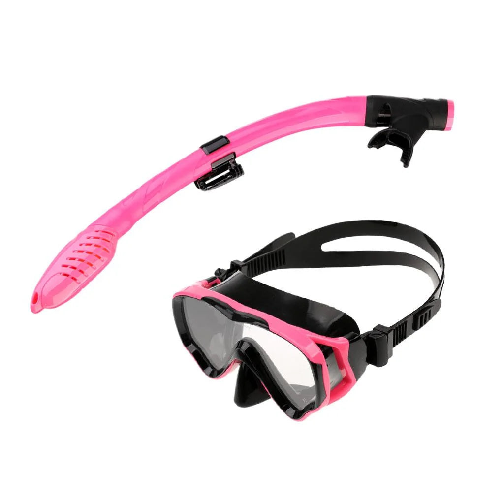 Black and Pink Kids Scuba Diving Snorkel Set O134244