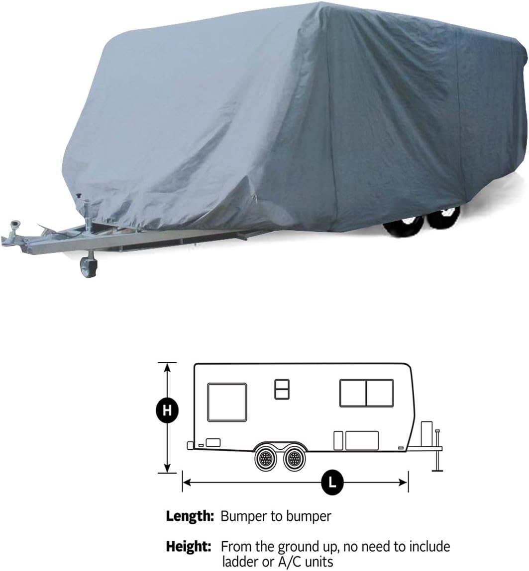 10' -11' Breathable Water Repellant Travel Trailer Cover D5972