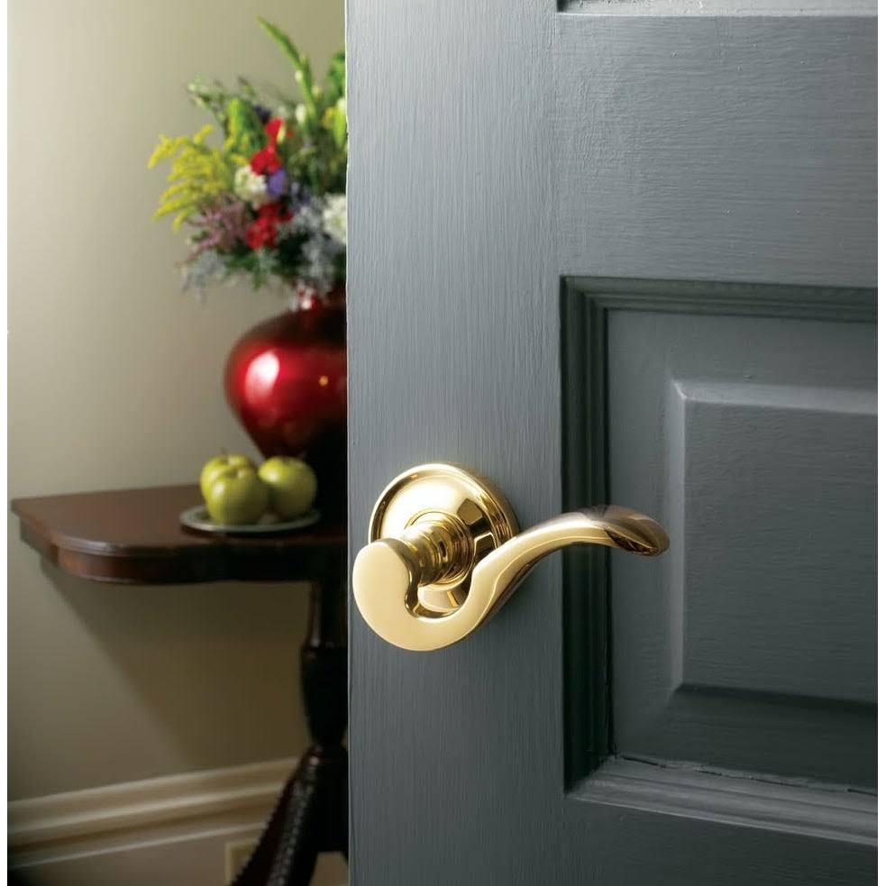 Polished Brass Lever E9485