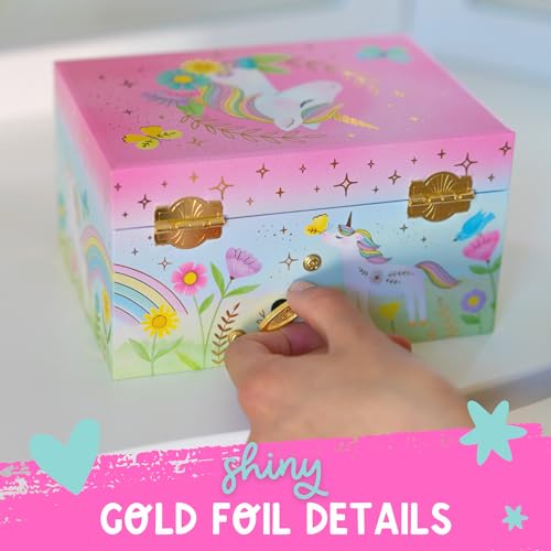 Musical Unicorn Jewelry Box for Girls J483
