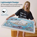 1500 Piece Wooden Puzzle Board with Folding Legs and 4 Drawers J279