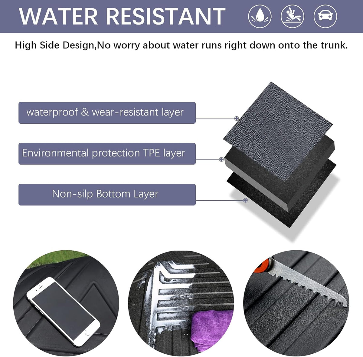Black TPO All Weather Cargo Liner U2560