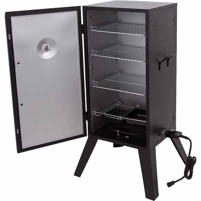 Black Electric Vertical Smoker H30483
