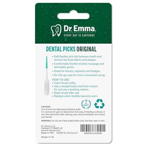 Mint Soft Rubberized Tooth Picks 100Ct/Pack, 2 Packs (200Ct) M21153