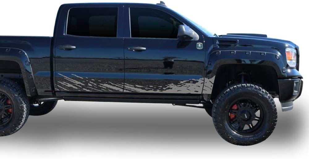 Black Mud Splash Decal Sticker Pack of 2 Y8432