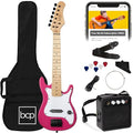 30in Kids Electric Guitar Starter Kit with 5W Amplifier, Strap, Gig Bag, Strings, Picks - Metallic Blue T5492