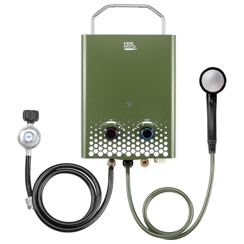 Propane Tankless Water Heater, 1.32 Gpm 34000 BTU Portable Y682