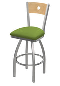 25 inch Swivel Counter Stool with Stainless Finish M56542