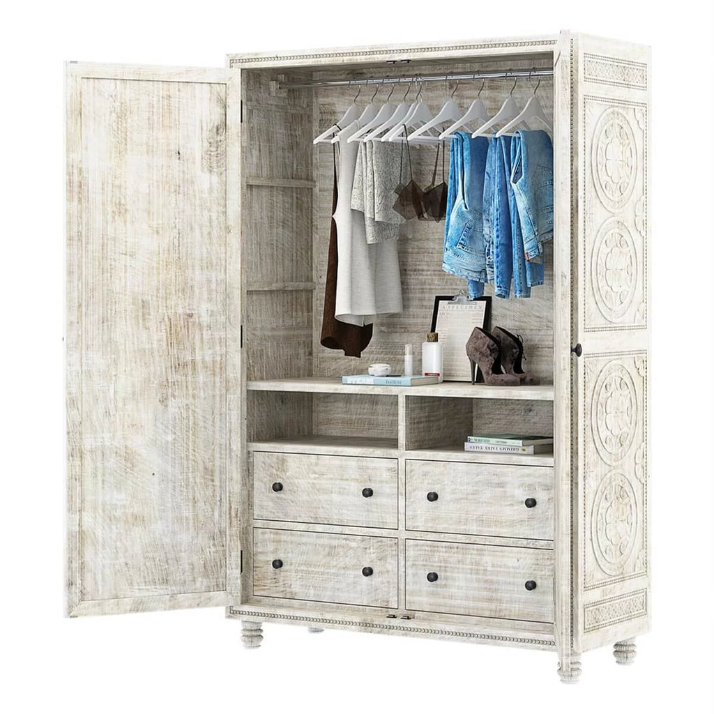 Hand carved Wardrobe Armoire M431204