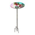 Glass Stake Birdbath H372179