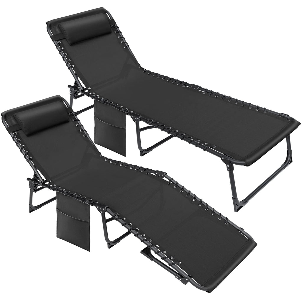 Blue 5-Position Adjustable Foldable Chaise I2893