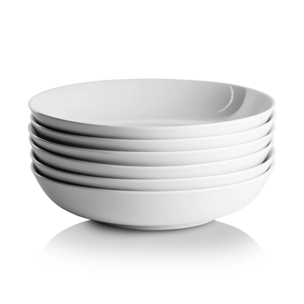 White 36 Oz Pasta Dinner Bowl Set of 6 I4068