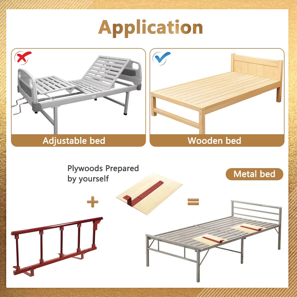 Bed Railing Safety Rails with Bedside Cane Assist Handle X556